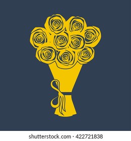 Roses Bouquet Icon