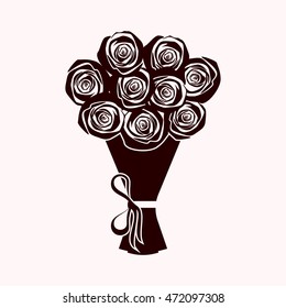 Roses Bouquet Icon
