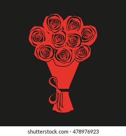 Roses Bouquet Icon