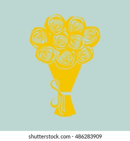 Roses Bouquet Icon