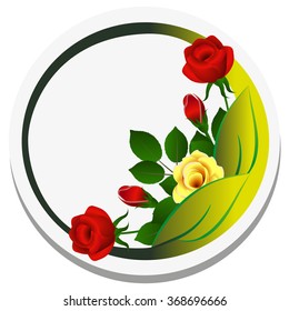 Roses in a circle.