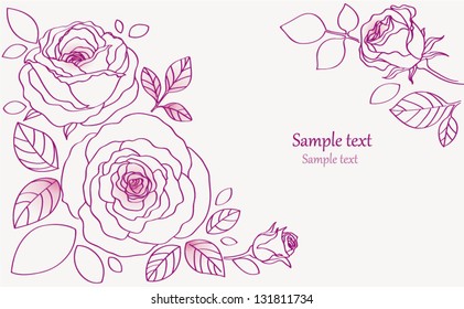 Roses decorative