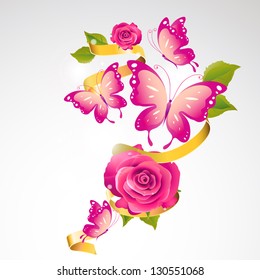 Roses design vector