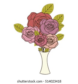 roses flower icon image 