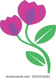 logo de flor de rosa libre vectorial