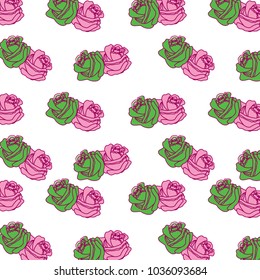 roses flower ornament decoration pattern