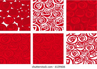 roses flower power (vector) - illustrated object / background
