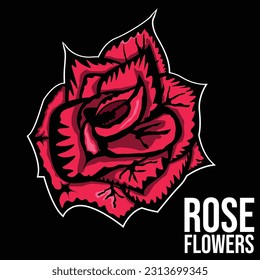 Design des Blumenbildes von Rosen