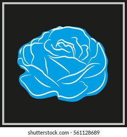 roses, flowers, icon, vector illustration eps10