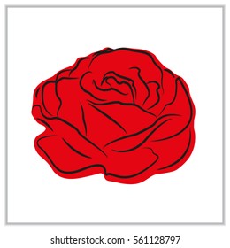 roses, flowers, icon, vector illustration eps10