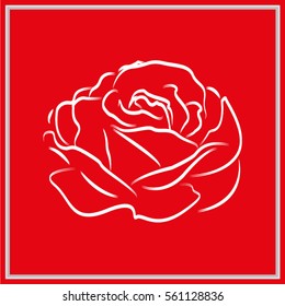 roses, flowers, icon, vector illustration eps10