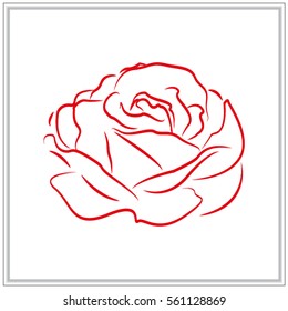 roses, flowers, icon, vector illustration eps10