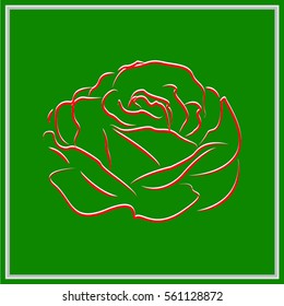 roses, flowers, icon, vector illustration eps10