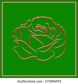 roses, flowers, icon, vector illustration eps10