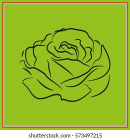 roses, flowers, icon, vector illustration eps10