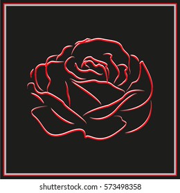 roses, flowers, icon, vector illustration eps10