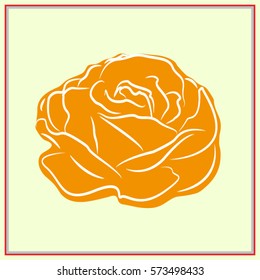 roses, flowers, icon, vector illustration eps10