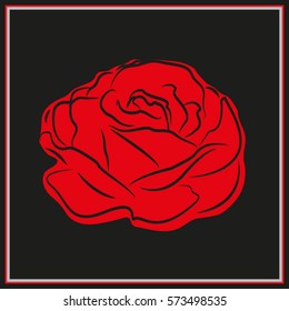 roses, flowers, icon, vector illustration eps10
