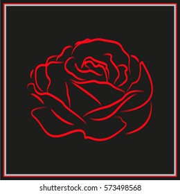 roses, flowers, icon, vector illustration eps10