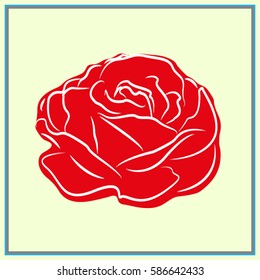roses, flowers, icon, vector illustration eps10