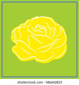 roses, flowers, icon, vector illustration eps10