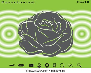 roses, flowers, icon, vector illustration eps10