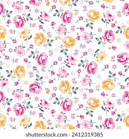 Roses Garden Pattern for textile print