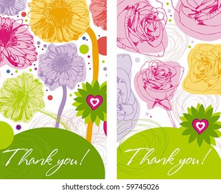 Roses and Gerberas card