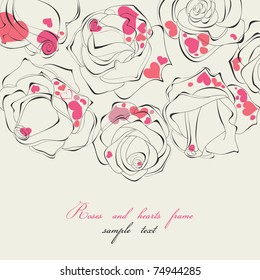 Rahmen für Rosen und Herzen
