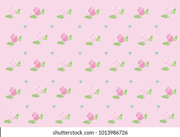 Roses and Hearts Wallpaper Welcome to the day of love (Valentine's Day) or every day