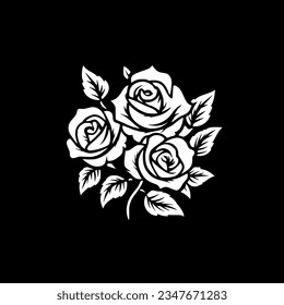Roses - High Quality Vector Logo - Vector illustration ideal for T-shirt graphic