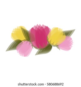 roses icon stock image, vector illustration design