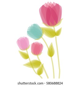 roses icon stock image, vector illustration design