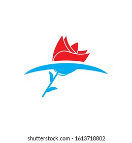 Roses icon Vector Illustration design Logo template