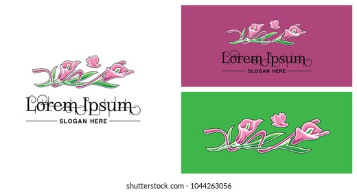 Roses Logo Design Template. Flower Design. Vector Illustration.