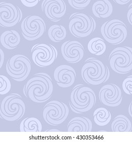 Roses on a blue background. Vector seamless pattern