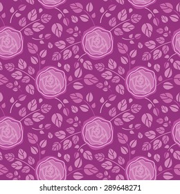 Roses on a lilac background