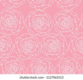 Patrón de rosas. Diseño de patrones. Ilustración del patrón.