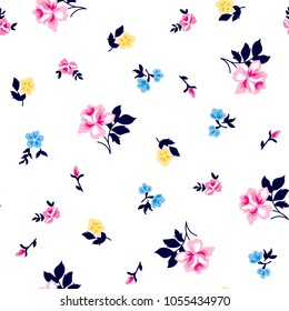 Roses Pattern With small flowers  for textile pattern fashion print
