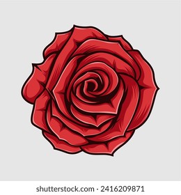 ilustraciones vectoriales rojas aisladas
