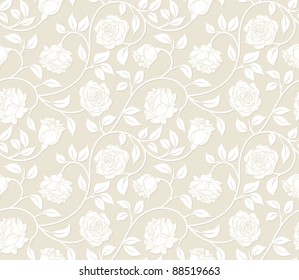 Roses seamless background - pattern for continuous replicate. See more seamless backgrounds in my portfolio.