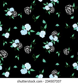 Roses seamless pattern 