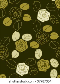 Roses - seamless pattern
