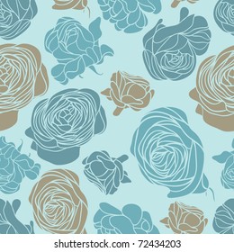 roses seamless pattern