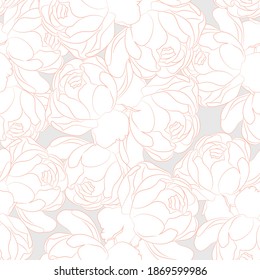 Patrón sin fisuras de rosas. fondo vectorial floral