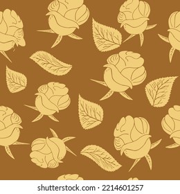Roses seamless pattern. For printing and your decorations
