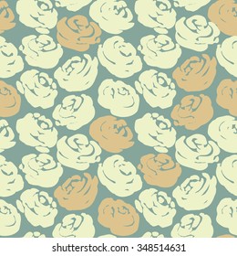 roses seamless pattern. vector illustration