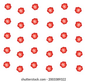 Roses con tonos de rojo lineal, bonita impresión moderna sobre tela. Gráficos vectoriales 