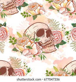 roses and skulls