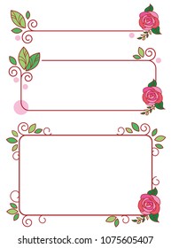 Rose's stylish frame set